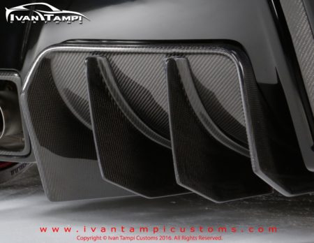 XIK Carbon Fiber Rear Diffuser Series 1 C7 Corvette Stingray Z06