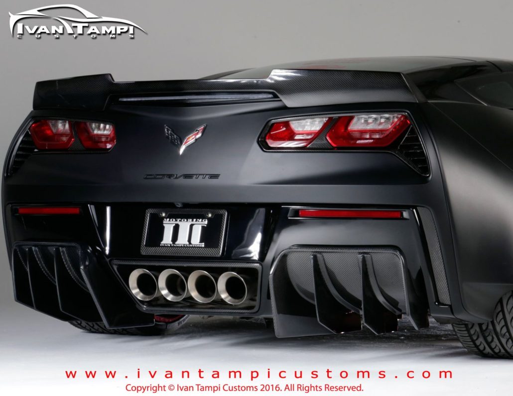 Ivan Tampi Customs Xik Carbon Fiber Rear Diffuser Series 1 C7 Corvette