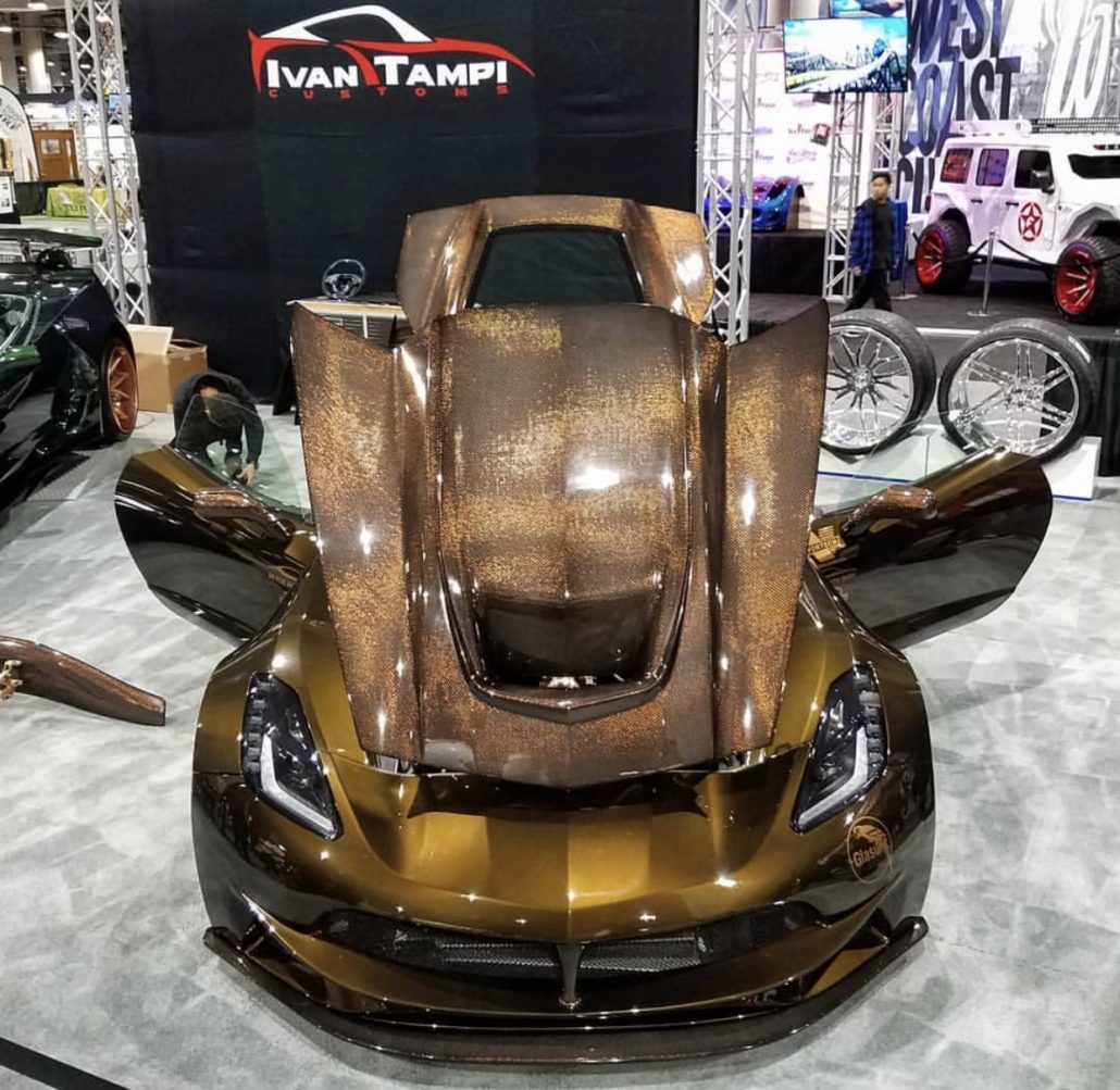 Ivan Tampi Customs XIK Carbon Fiber Full Top Hood C7 Corvette Stingray ...