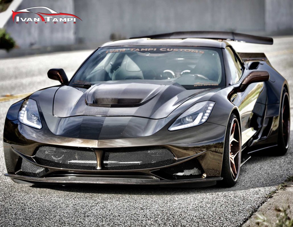 Ivan Tampi Customs XIK Carbon Fiber Full Top Hood C7 Corvette Stingray ...