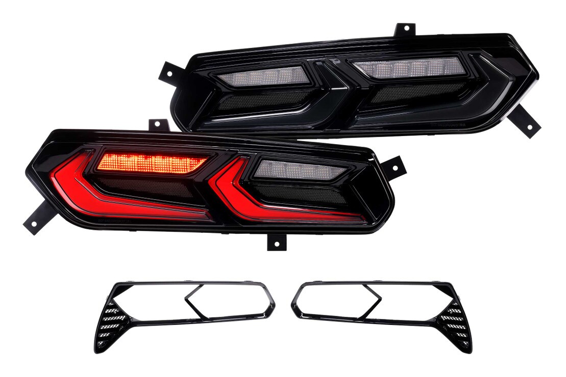 C7 Corvette Red & Smoked Lens Taillights